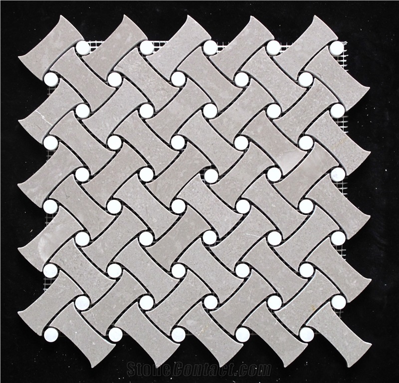 Cinderella Grey Mosaic, Cinderella Grey Mosaic Tile and Slab, Wall and Flooring Decor Tile, Mosaic Tile, Customize Mosaic Tile