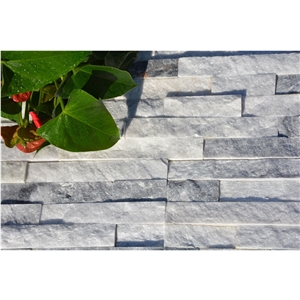 Cloudy Grey Marble, Cloudy Grey Ledstone, Wall Cladding and Decor and Split Face Stacked Stone