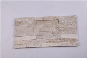 Gold Line Wooden Ledge Stone/Stone Wall Cladding/Stone Wall Decor/Thin Stone Veneer/Manufactured Stone Veneer/Feature Wall/Split Face Culture Stone/Stone Wall Cladding