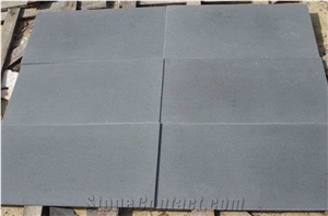 Hainan Black Basalt ,China Hainan Absolute Black Basalt Andesite Tiles & Slabs for Floor and Wall, Machine Cut/Sawn Cut Natural Paving Stone with Hole, Exterior Landscape Stone Decoration