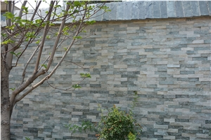 Mint Slate Beige Slate Chinese Slate Wall Cladding Hebei Slate Ledge Stone Brick Stacked Stone Veneer Z Shape S Shape Nirmal Shape
