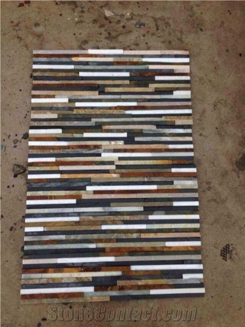 Mix Color Tile, Bonstone Culture Stone, Mix Color Ledgeston and Stacked Stone Veneer ,