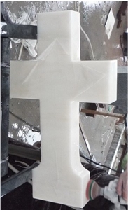 Romania Monuments, Sichuan White Marble Monuments & Tombstones.Cross Tombstones & Western Style Tombstones, Cross-Shaped , European Style