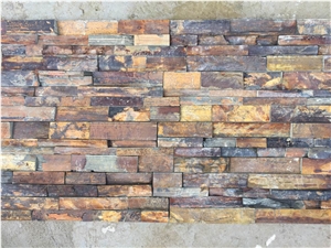 Rough Surface Rusty Slate Culture Stone/Slate Stone Wall Cladding/Ledge Stone/Stone Wall Decor/Thin Stone Veneer/Feature Wall/Split Face Culture Stone/Manufactured Stone Veneer/Feature Wall