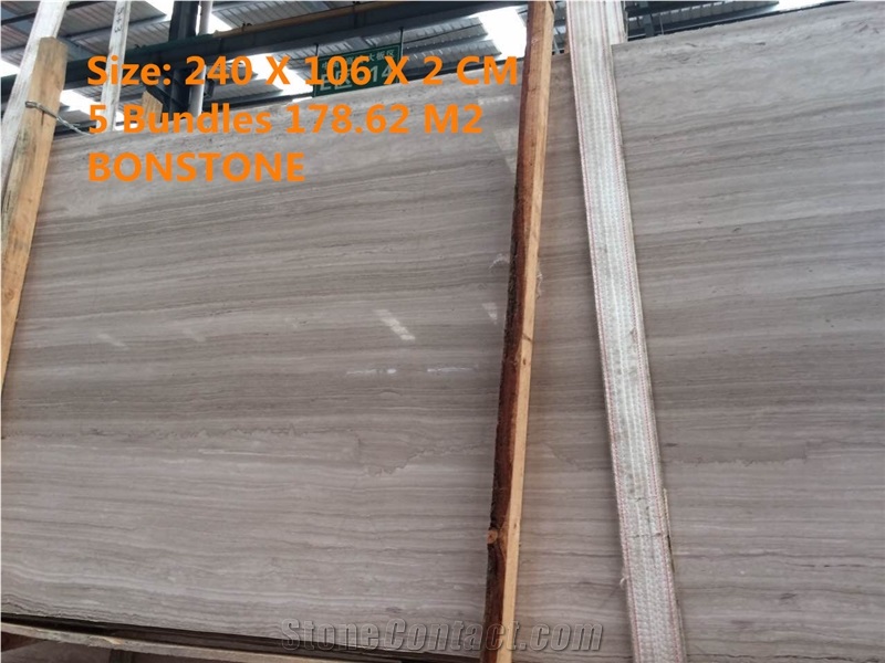 White Wood Slabs 2cm in Stock ,Wooden White Slabs ,Athens White ,Silver Wave Slabs