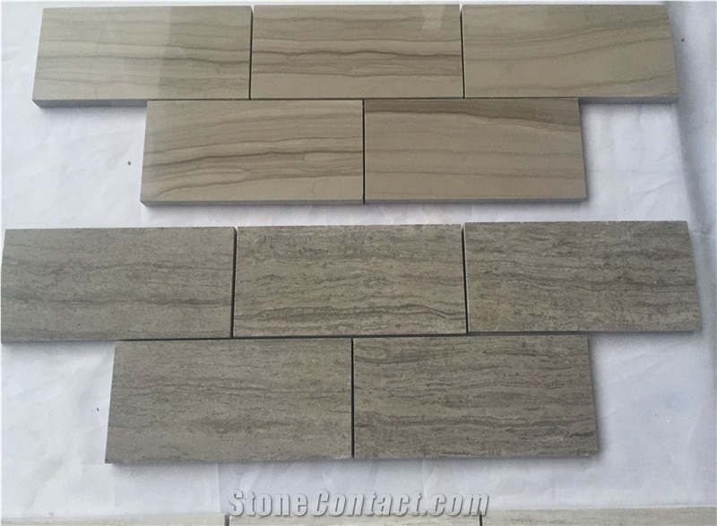 Wooden Marble Mosaic, Athen Grey and Wooden Grey Subway Mosaic,Marble Tile and Mosaic, Wall and Flooring Mosaic Tile