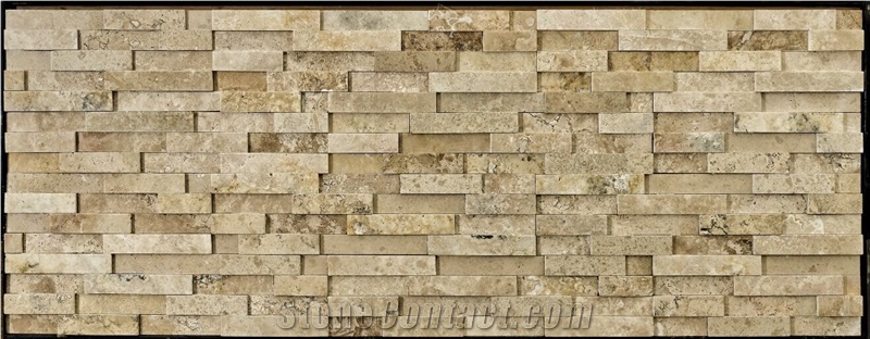 Yellow Travertine Natural Culture Stone, Wall Cladding, Stone Panel, Wallstone , Ledge Stone Panel, Culture Stone,Stone Veneer, Wall Cladding, Stone Wall Decor, Exposed Wall Stone