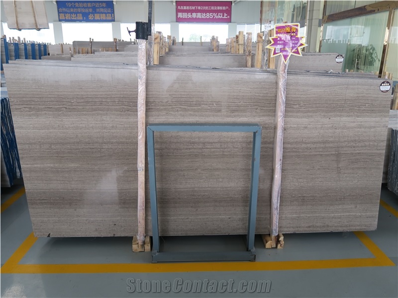 China Supplier China Wooden Marble Quarry Grey Wooden Veins Grain Marble Slabs Tiles .A Grade Quality Wooden Grey Marble Slab Polished with Vein Cut
