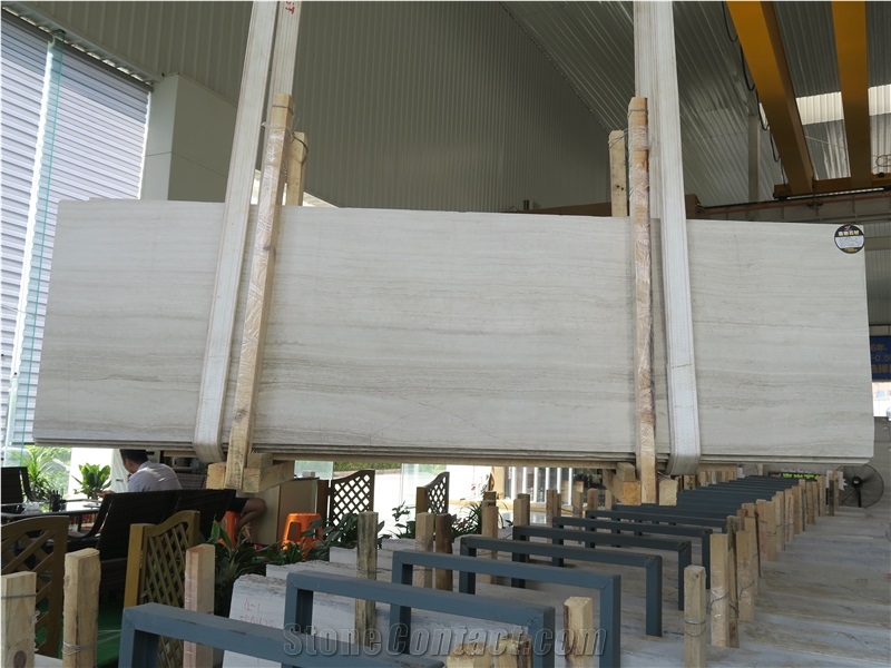 China Wooden Marble Quarry Owner China Supplier White Wood Veins Marble Timber White Serpeggiante Siberian Sunset Marble Slabs Tiles Cut to Size