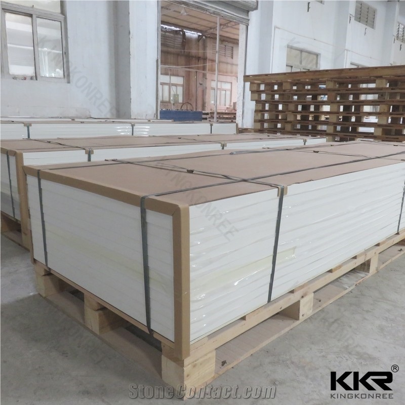 Kkr High Quality 10mm Thickness White Acrylic Solid Surface