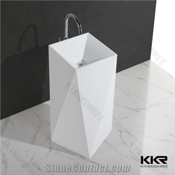 Modern Custom Design Clean Bathroom Vanity Wash Sink Artificial