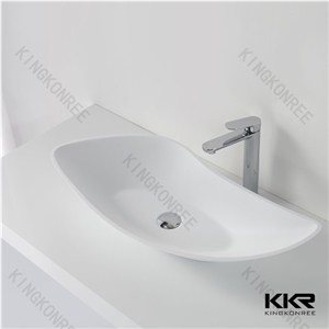 Resin Stone Bathroom Sink Solid Surface Basin