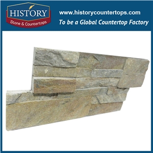 2017 China Natural Split Rusty Granite Wall Decoration Irregular Surface Cultured Stone, Backside Panels Cladding Ledge Stone