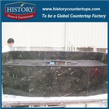 2017 Chinese Hmj031 Dark Emperador Polishing Marble Manufacture Ornamental Laminated Design for Apartment Bathroom Countertop, Bathroom Vanity Tops, Bath Makeup Top
