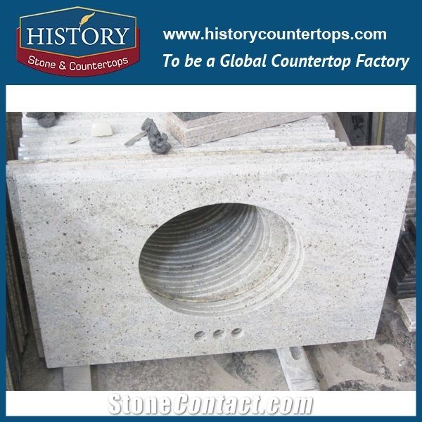 China Building Stone Hgj063 Kashmir White Customized Edge