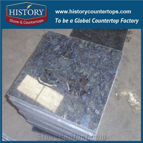 China Butterfly Blue Low Price Polished Surface Finished Granite Natural Stone Wall and Floor Tiles & Slabs
