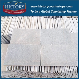 China History Stone Floor Tiles for Bathrooms, Decorative Interior and Exterior Villa Wall Cladding, Grey Slate Tiles Stone in Square Patterns