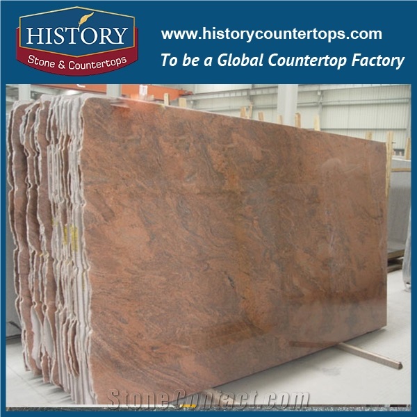 China Multicolor Red Granite Slabs for Flooring Tiles & Wall Covering Flamed, Cheap Prices Kitchen Countertops & Bathroom Vanity Top Polished Surface for Residences and Commercial Projects
