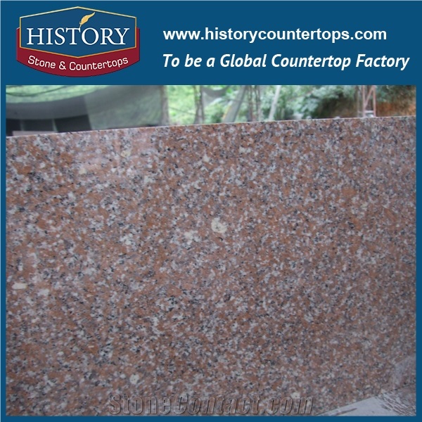 China Natural Stone G696 Yong Red,Yongding Hong, Salmon Brown, Shanhai Rose Granite Slabs and Tiles, Cut-To-Size for Countertops, Bathroom Vanity Tops for Sale