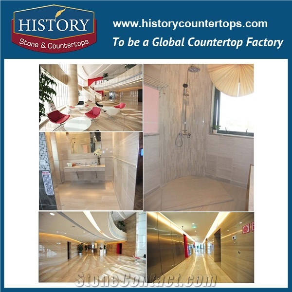 China White Wooden Graining Marble Slabs & Tiles Flamed /Polished Surface, Interior-Exterior Construction Building Material for Residences and Commercial Projects, Natural Stone for Kitchen Countertop