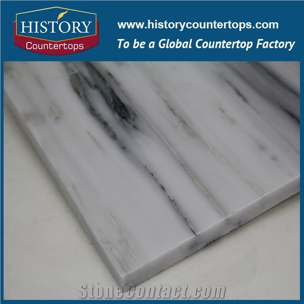 Chinese Sea Wave White Marble Slabs,Sichuan Marble for Floor Covering Tiles, Walling Tiles