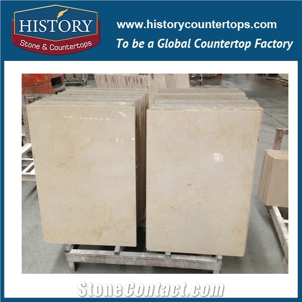Crema Marfil Marble Slabs Polishing for Flooring & Wall Covering Tiles Interior-Exterior Material, Kitchen & Bathroom Countertops Hot Sales