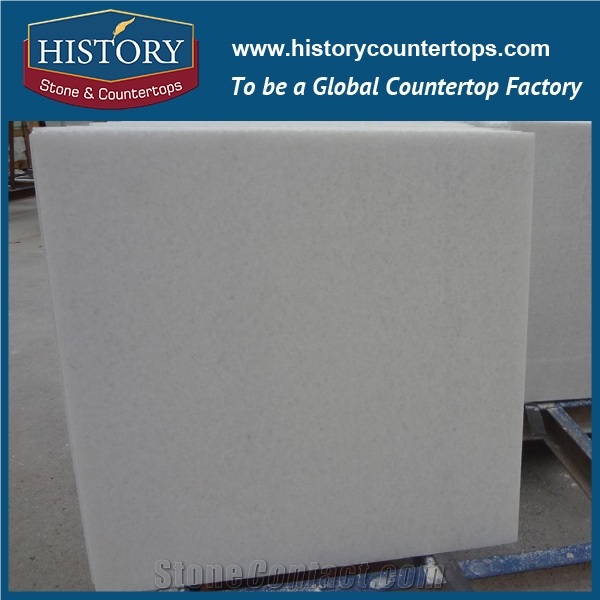 Crystal White Marble Popular Colors in Usa, Natural Stone Slabs Flamed for Floor Cpvering Tiles & Wall Cladding Interior-Exterior Building Material, Kitchen Countertops & Bathroom Vanity Top Polished