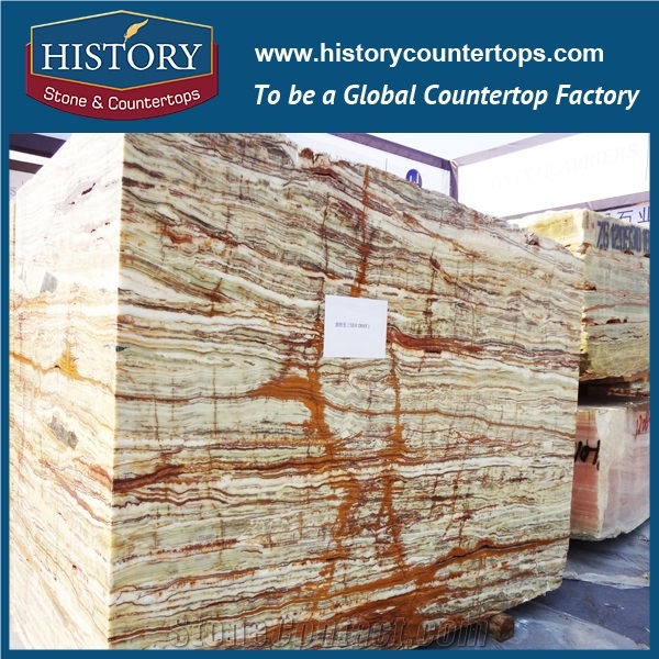 Factory Direct Sale Chinese First Class 15-20mm Fantastic Stock Ice Onyx Stone Big Slab for Floor Tiles Wall Cladding