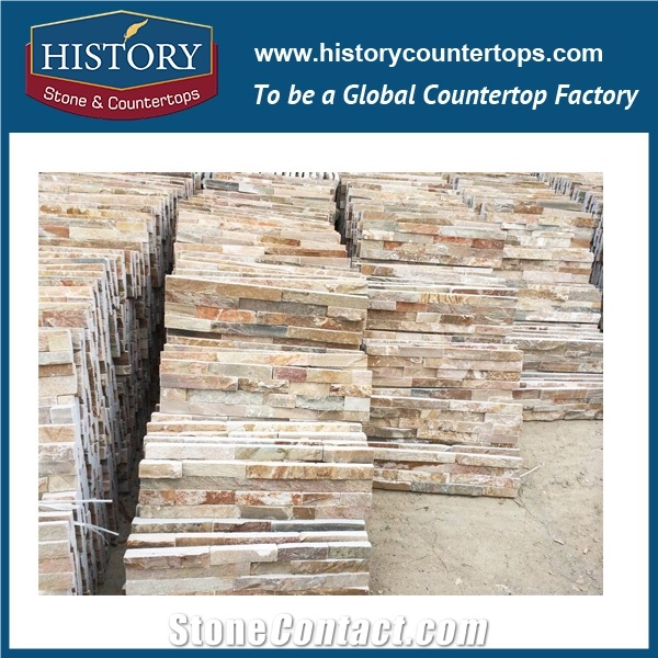 Fangshan Polished Beige Washroom Wall Covering 60x15, Garden and Park, Courtyard Corner Panels Culture Stone