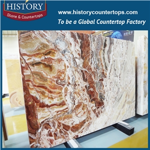 Free Sample New Product 2017 Best Selling Countertops Table Tops in High-Class Restaurant Abstract High Natural Onyx Slabs and Tiles