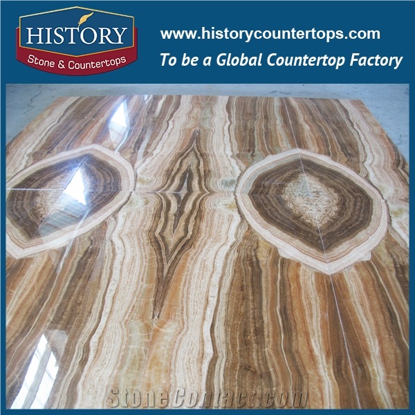 Free Sample New Product 2017 Best Selling Countertops Table Tops in High-Class Restaurant Abstract High Polished Natural Onyx Slabs