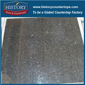 Galaxy Black Granite Slabs Hot Sales Flamed Flooring Tiles & Wall Covering Cut-To-Size for Interior or Exterior Construction Material, Kitchen Countertops & Bathroom Vanity Top Polished Surface for Re