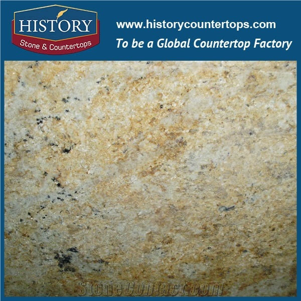 Giallo River Granite,River Yellow Slabs for Interior-Exterior Construction Material Flamed Honed Floor Covering Tiles and Wall Cladding, Kitchen Countertops & Bathroom Vanity Top Polished Surface