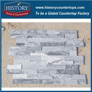 Grey Marble Culture Stone for Decorative Exterior Wall Cladding, Housing Backside Covering