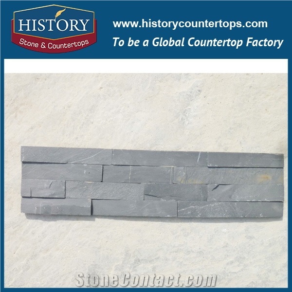Grey Slate Culture Stone for Art Deco Bathroom Wall Cladding,Interior and Exterior Stone Veneer