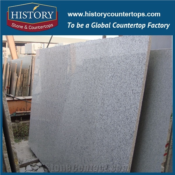 High Quality China G655 Tong White Granite Stone Slabs for Flooring Tile & Wall Covering, Kitchen Countertops & Vanity Top, Hot Sales Natural Stone Slabs Polished Surface