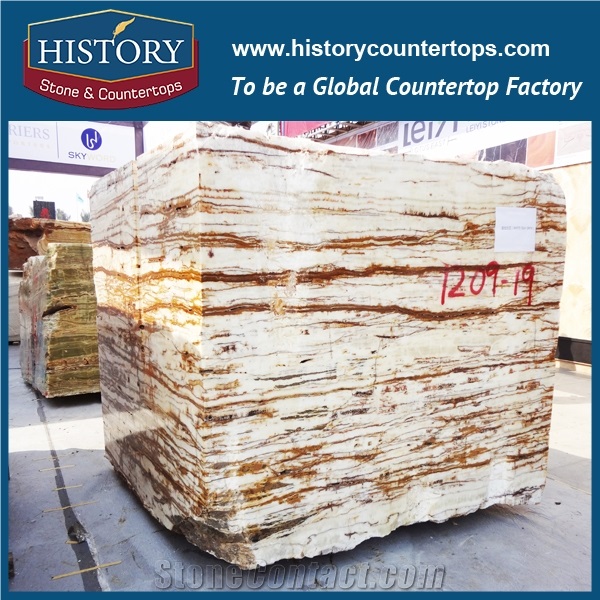 History Chinese Hot Sale Cheap Building Material Harmonious White Onyx Blocks, Tiles and Slabs Book Match Style for Fire Stair Walls, Private Villa Decoration, Tv Background