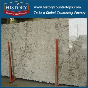 History Stone Beautiful Brazil Granite Rose White Polishing Slabs and Tiles for Kitchen Countertops and Vanity Tops, Building Material