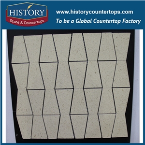 History Stone Certificated Shandong Supplier in Stock Quality Assured, White and Grey Carrara Arabesque Pattern Mosaic Tile from Newzealand, Swimming Pool Designs Mixed Color Marble Mosaic