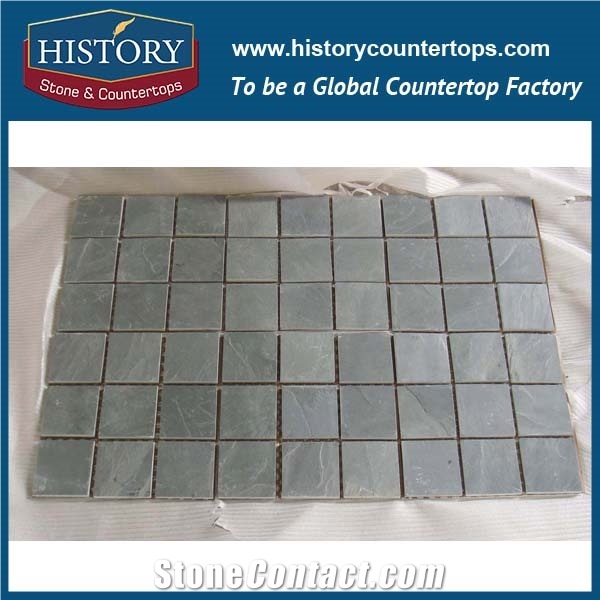 History Stone Certificated Shangdong Supplier Competitive Price, Natural Beige Slate Mosaic Wall Trims for Interior and Outdoor Decoration, Floor Trim