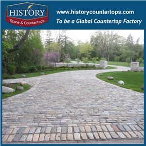History Stone China Factory Supply G682 Yellow Beige Natural Granite Tile Competitive Price Outdoor Garden Walkway, Driveway Paving Landscaping Stones Cobblestone& Pavers