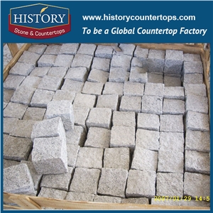 History Stone China Factory Supply Light Grey Natural Granite Tile Competitive Price Outdoor Wall Tiles, Wall Covering, Garden Walkway, Driveway Paving Landscaping Stones Cobblestone& Pavers