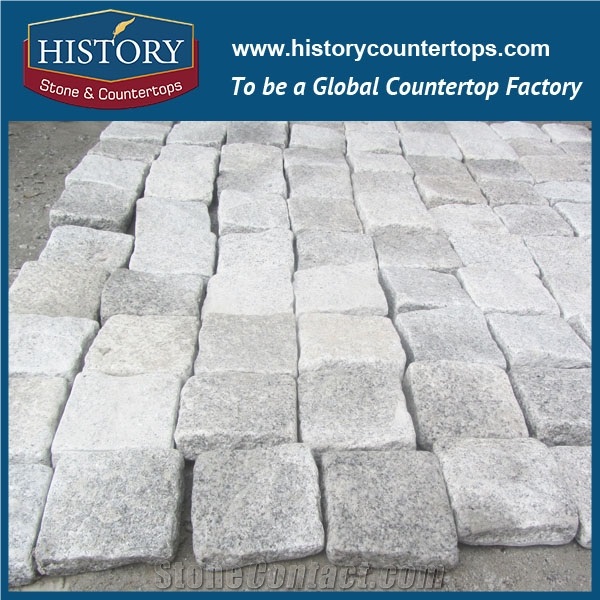 History Stone China Factory Supply Light Grey Natural Granite Tile Competitive Price Outdoor Wall Tiles, Wall Covering, Garden Walkway, Driveway Paving Landscaping Stones Cobblestone& Pavers