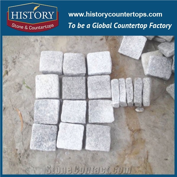 History Stone China Highest Quality Factory Direct Sale Cut to Size Cheapest Light Grey Granite Natural Flamed G603 Flooring Tiles Wall Cladding for Sale Landscaping Stones Cobblestone & Pavers