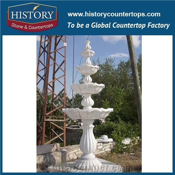 History Stone China Shuitou Skillful Manufacture Novel Design Fountain, Pink Marble Three Tiers Fountain for Househlod Decoration with Low Price, Stone Sculptured Water Fountain