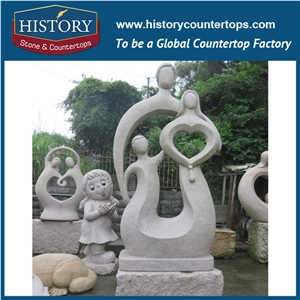 History Stone Chinese Hot-Selling High Quality Wholesale Products, Natural Granite Grey Abstract Men Princess Hugging Female Statue with Cheap Price for Decorations, Human Sculptures Handcrafts