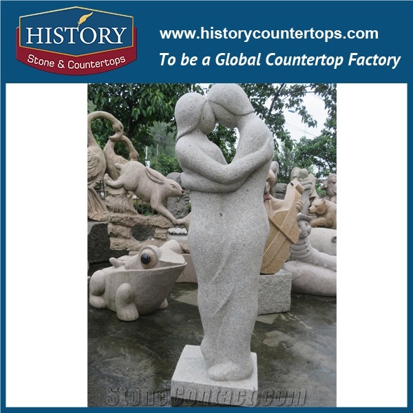 History Stone Chinese Hot-Selling High Quality Wholesale Products, Natural Granite Grey Handsome Man Reading Books Statue with Cheap Price for Decorations, Human Sculptures Handcrafts