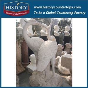 History Stone Chinese Hot-Selling New Design High Quality Wholesale Products, Grey Granite Hand-Carved Exquisite Eagle on the Globe with Cheap Price, Animal Sculptures & Handcrafts