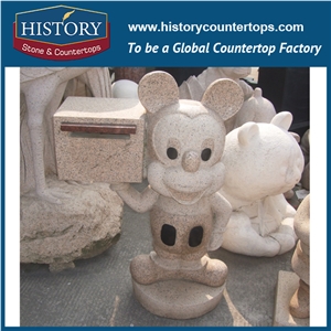 History Stone Chinese Hot-Selling New Design High Quality Wholesale Products, Grey Granite Hand-Carved Exquisite Eagle on the Globe with Cheap Price, Animal Sculptures & Handcrafts