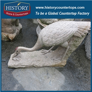 History Stone Chinese Hot-Selling New Design High Quality Wholesale Products, Yellow Granite Hand-Carved Exquisite Frog Carrying Her Child Statue with Cheap Price, Animal Sculptures & Handcrafts